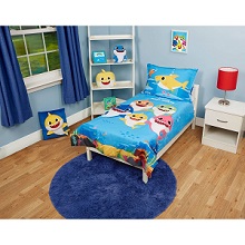 Baby Shark Boys 4 piece Toddler Bedding Set Boys